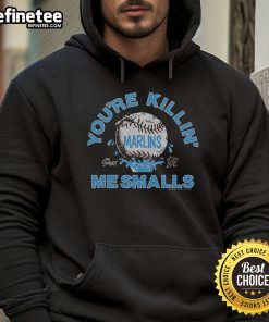 Official The Sandlot x Miami Marlins You're Killin' Me Smalls Hoodie featuring vibrant design and comfortable fit.