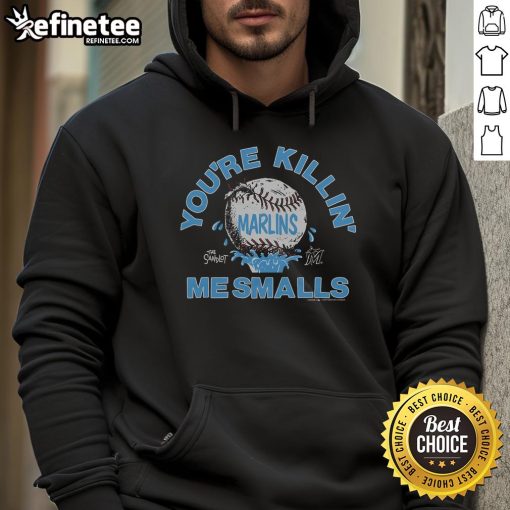 Official The Sandlot x Miami Marlins You're Killin' Me Smalls Hoodie featuring vibrant design and comfortable fit.