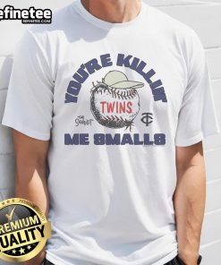 Official The Sandlot X Minnesota Twins T-Shirt featuring classic baseball graphics and vibrant team colors.