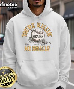 Official Sandlot X Pittsburgh Pirates You're Killin' Me Smalls hoodie featuring classic design and vibrant colors.