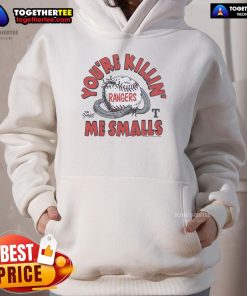 Official The Sandlot X Texas Rangers hoodie featuring 'Youre Killin Me Smalls' design, perfect for fans and collectors.