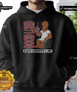 Official The Simpsons Ken Griffey Jr. Good Lord Hoodie featuring vibrant graphics and a cozy design for fans.