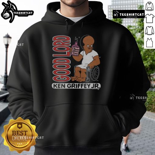 Official The Simpsons Ken Griffey Jr. Good Lord Hoodie featuring vibrant graphics and a cozy design for fans.