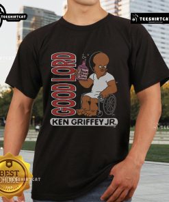 Official The Simpsons Ken Griffey Jr Good Lord T-Shirt featuring iconic cartoon design and vibrant colors.