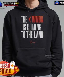Official WNBA To The Land hoodie featuring bold graphics and comfortable fit, perfect for basketball fans and style enthusiasts.