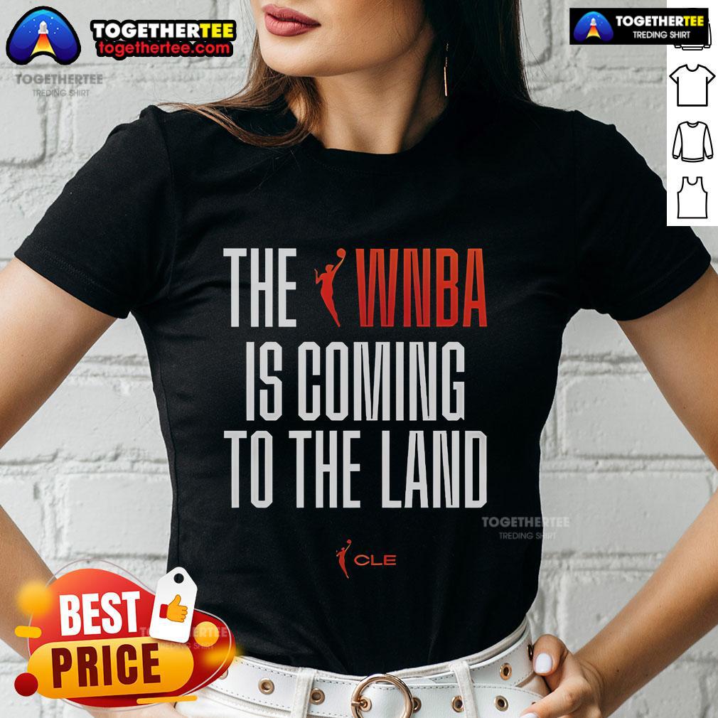 Official The Wnba To The Land Ladies Tee Official WNBA To The Land Ladies Tee showcasing vibrant design, perfect for fans and supporters of women's basketball.