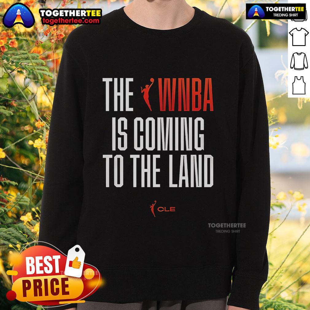 Official The Wnba To The Land Sweatshirt Official WNBA To The Land Sweatshirt featuring team colors and logo, perfect for fans and stylish sportswear.