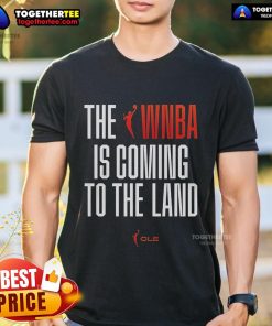 Official The WNBA To The Land T-Shirt featuring vibrant design and team logo, perfect for basketball fans and supporters.