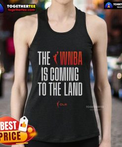 Official WNBA To The Land tank top featuring bold graphics, perfect for fans and stylish sportswear enthusiasts.