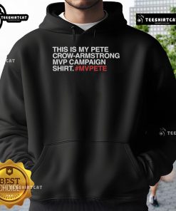 Official Pete Crow-Armstrong MVP campaign hoodie featuring 'MVPete' design for baseball fans.