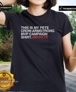 Official Pete Crow-Armstrong MVP campaign tee for ladies, featuring 'MVPete' design in stylish, comfortable fit.