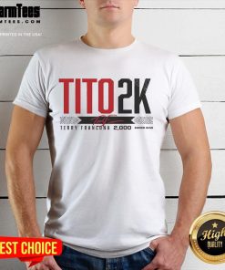 Official Tito 2K Terry Francona 2000 Wins Signature T-Shirt featuring a bold design celebrating Francona's milestone.
