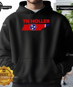 Official TN Holler Map Hoodie showcasing a stylish design featuring the Tennessee map, perfect for fans and outdoor enthusiasts.