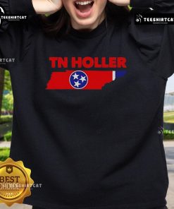 Official TN Holler Map Sweatshirt featuring a stylish map design representing Tennessee's scenic landscapes.
