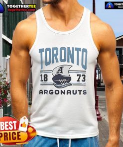 Official Toronto Argonauts 1873 logo tank top featuring vintage design and team colors for fans of Canadian football.