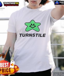 Official Turnstile Seein Stars T-Shirt featuring vibrant graphic design, perfect for fans of the band and stylish casual wear.