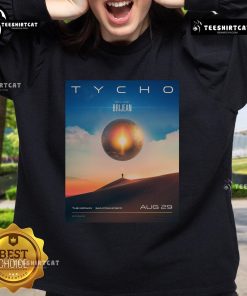 Official Tycho concert poster sweatshirt for Aug 29, 2025, at The Midway, San Francisco, CA featuring vibrant artwork.
