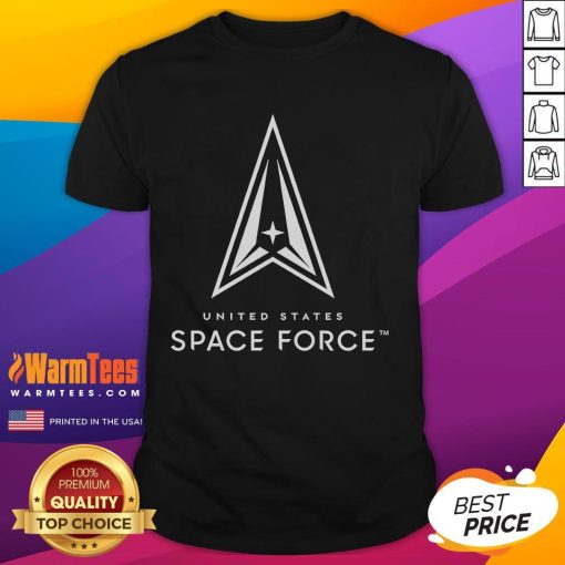 Alt Text: Official Ussf United States Space Force Always Above T-Shirt featuring bold graphics and a patriotic design.