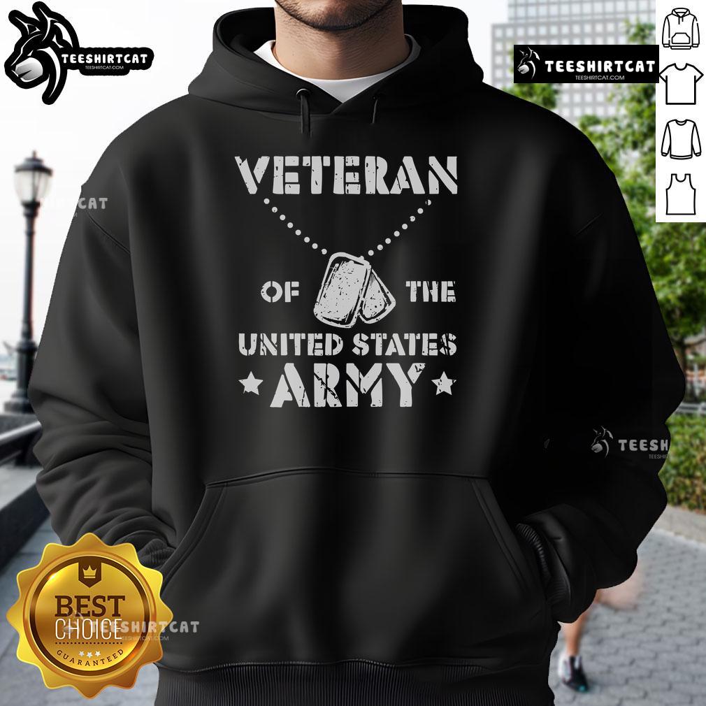 Official Veteran Of This United States Army Hoodie Official Veteran of the United States Army Hoodie displayed in a stylish setting, showcasing patriotic design and quality fabric.