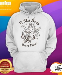 Official Vi Ska Bada Bastu hoodie featuring a stylish design, perfect for cozy comfort and sauna enthusiasts.