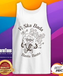 Official Vi Ska Bada Bastu Tank Top featuring a stylish design perfect for summer wear and sauna enthusiasts.
