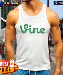 Official Vine Logo Tank Top featuring the iconic green Vine logo on a stylish, comfortable tank design for fans.