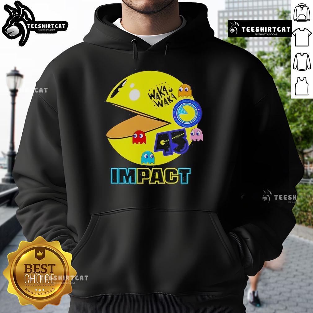 Official Waka Waka Pac Man 45Th Anniversary Hoodie Official Waka Waka Pac-Man 45th Anniversary Hoodie featuring vibrant graphics and a stylish design for fans.