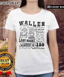 Alt Text: Official Wallen Morgan Good Girl Gone Missin' Devil Don't Know Ain't That Some Ladies Tee design featuring bold graphics.