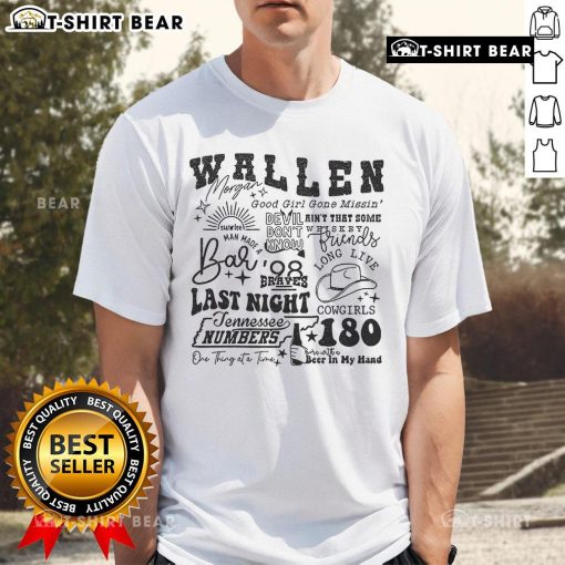 Alt Text: Official Wallen Morgan Good Girl Gone Missin T-Shirt featuring bold text and stylish design for fans.