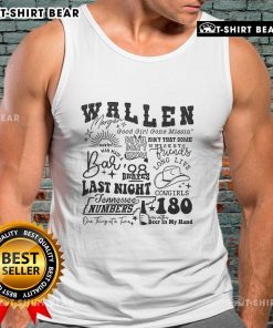 Official Wallen Morgan Good Girl Gone Missin' Devil Don't Know Ain't That Some tank top displayed on a model.