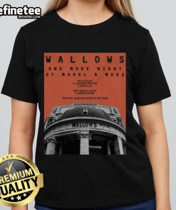 Official Wallows August 20, 2025 concert poster at O2 Academy Brixton, London, UK on a ladies tee.
