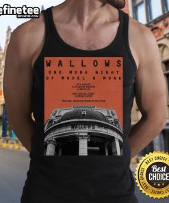 Official Wallows August 20, 2025 O2 Academy Brixton London UK poster tank top featuring vibrant band artwork.