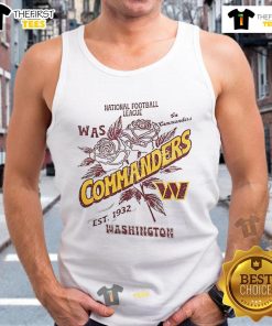 Official Washington Commanders tank top, established 1932, showcasing team pride in the National Football League.