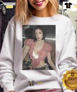 Alt Text: Kwon Eun Bi in a stylish sweatshirt at the Official Waterbomb Festival 2025 in Seoul, showcasing her viral slay moment.
