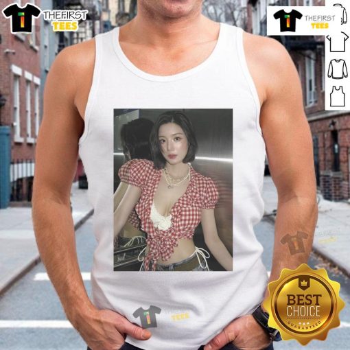 Queen Kwon Eun Bi at the Official Waterbomb Festival 2025 in Seoul, showcasing viral slay moment in trendy tank top merch.