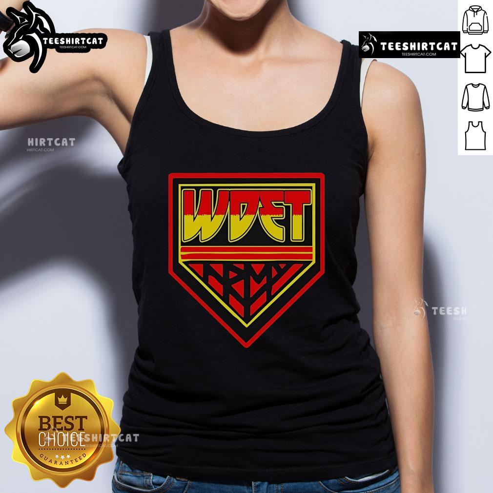 Official Wdet Army Tank Top Official WDET Army Tank Top featuring a bold design, perfect for casual wear and showing support for WDET.
