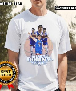 Official We Believe In Donny's Capability T-Shirt featuring a bold graphic design, perfect for supporters and enthusiasts.