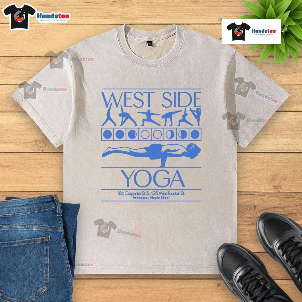 Official West Side Yoga 186 Carpenter St & 425 West Fountain St Providence Rhode Island Washed T-Shirt
