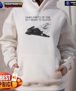 Official When Parts Of The Sky Begin To Glitch Hoodie featuring a vibrant glitch art design on a stylish hoodie.