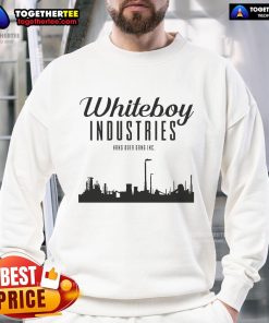 Alt Text: Official Whiteboy Industries sweatshirt in black, featuring a stylish logo and comfortable fit for casual wear.