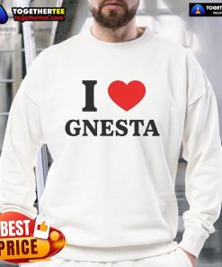 Alt Text: Official Will Ferrell I Love Gnesta Sweatshirt in vibrant colors, featuring a stylish design perfect for fans.
