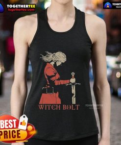 Official Witch Bolt Marigolds Fate Tank Top featuring vibrant graphic design, perfect for fans of fantasy apparel.