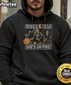 Official WNBA Jam Aces Aja Wilson hoodie featuring team colors and logo, perfect for fans and stylish sportswear.