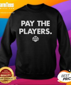 Official WNBPA Pay the Players sweatshirt in black showcasing the bold logo, promoting women's basketball advocacy.