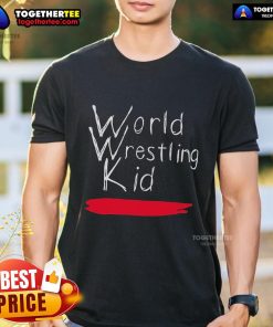 Official World Wrestling Kid Logo T-Shirt featuring a vibrant logo design, perfect for young wrestling fans.