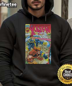 Official X-Men 1991 issue hoodie featuring classic comic book art and vibrant colors, perfect for X-Men fans.