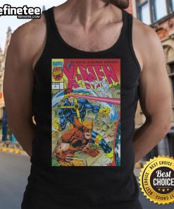 Official X-Men 1991 Issue Tank Top featuring iconic comic book art and vibrant colors, perfect for fans and collectors.