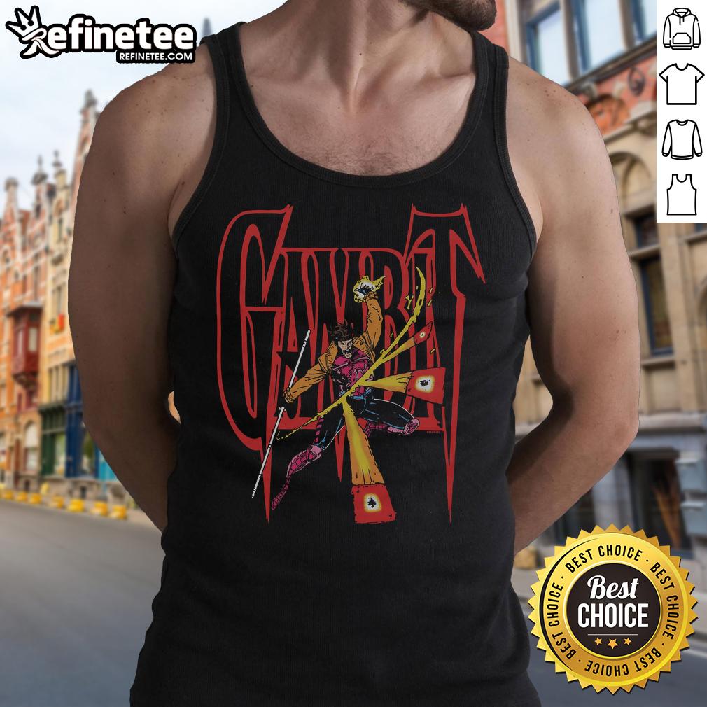 Official X Men Gambit Tank Top Stylish Official X-Men Gambit Tank Top featuring vibrant graphics of Gambit, perfect for comic fans and casual wear.
