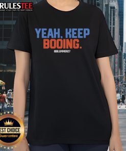 Official Yeah Keep Booing Blummer27 Ladies Tee featuring a stylish design perfect for fans and supporters.