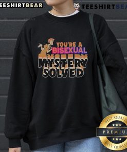 Official 'You're Bisexual' sweatshirt showcasing vibrant colors and bold text, perfect for expressing LGBTQ+ pride.